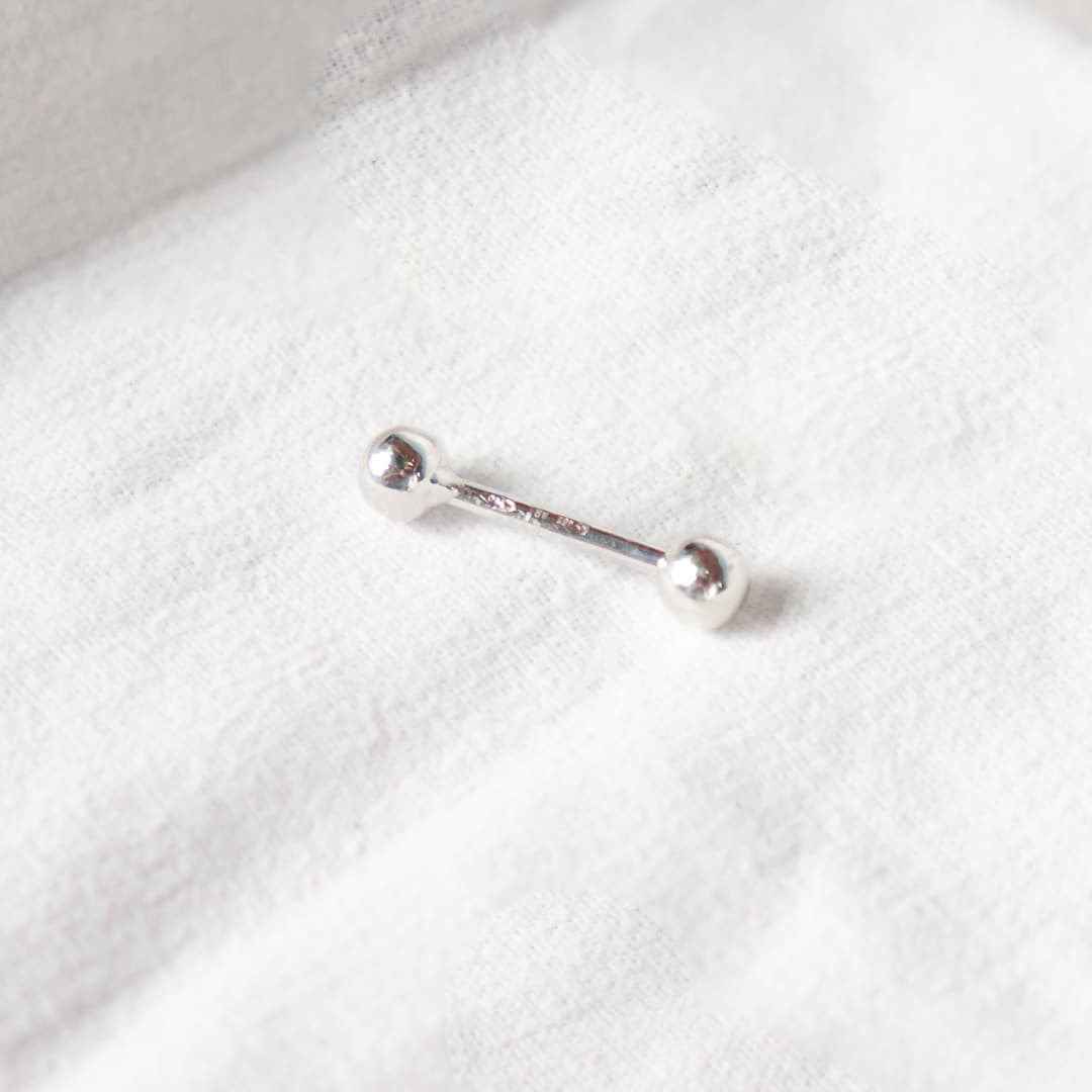 Piercing Ombelico In oro Bianco - immagine 2